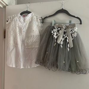 Vogue Fashion girls skirt and top outfit.
